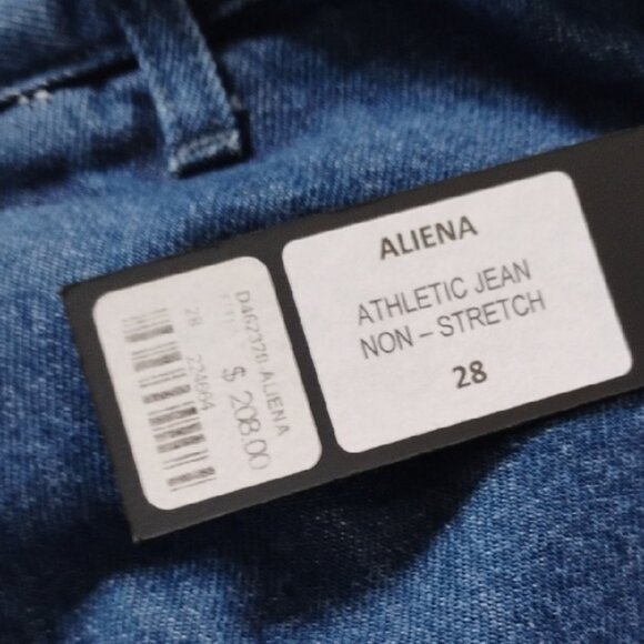 Carmar Aliena Athletic Jogger Blue Jeans - Red Stripe Elastic Band Ankle Size 28 - Picture 6 of 9
